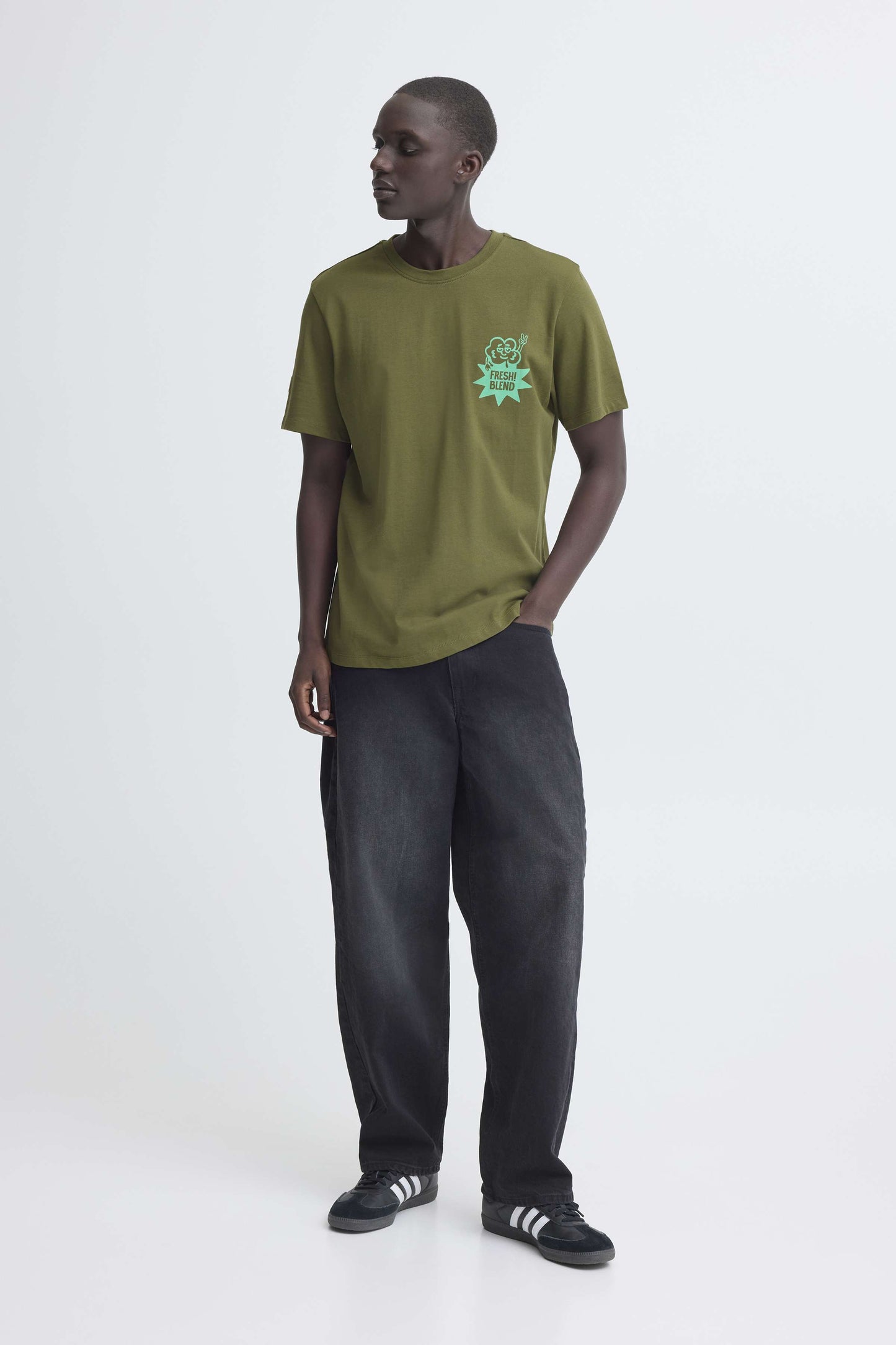 T-shirt Blend He BHSUN WATERMELON - Verde Oliva - 207204474