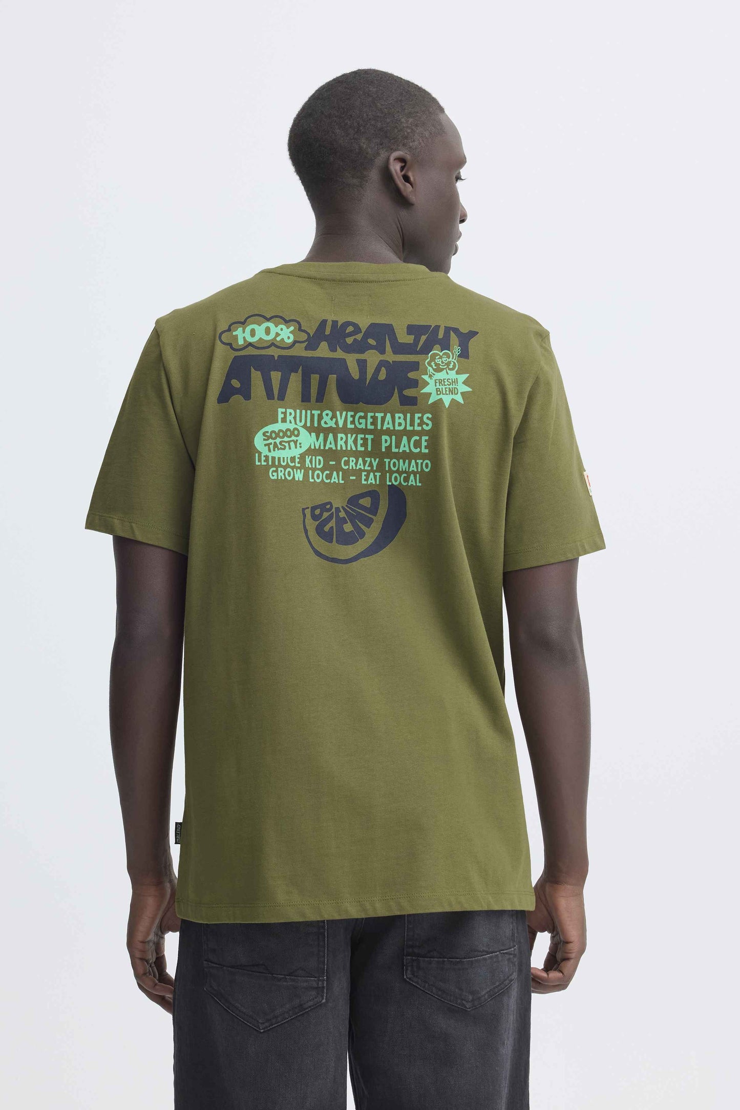 T-shirt Blend He BHSUN WATERMELON - Verde Oliva - 207204474