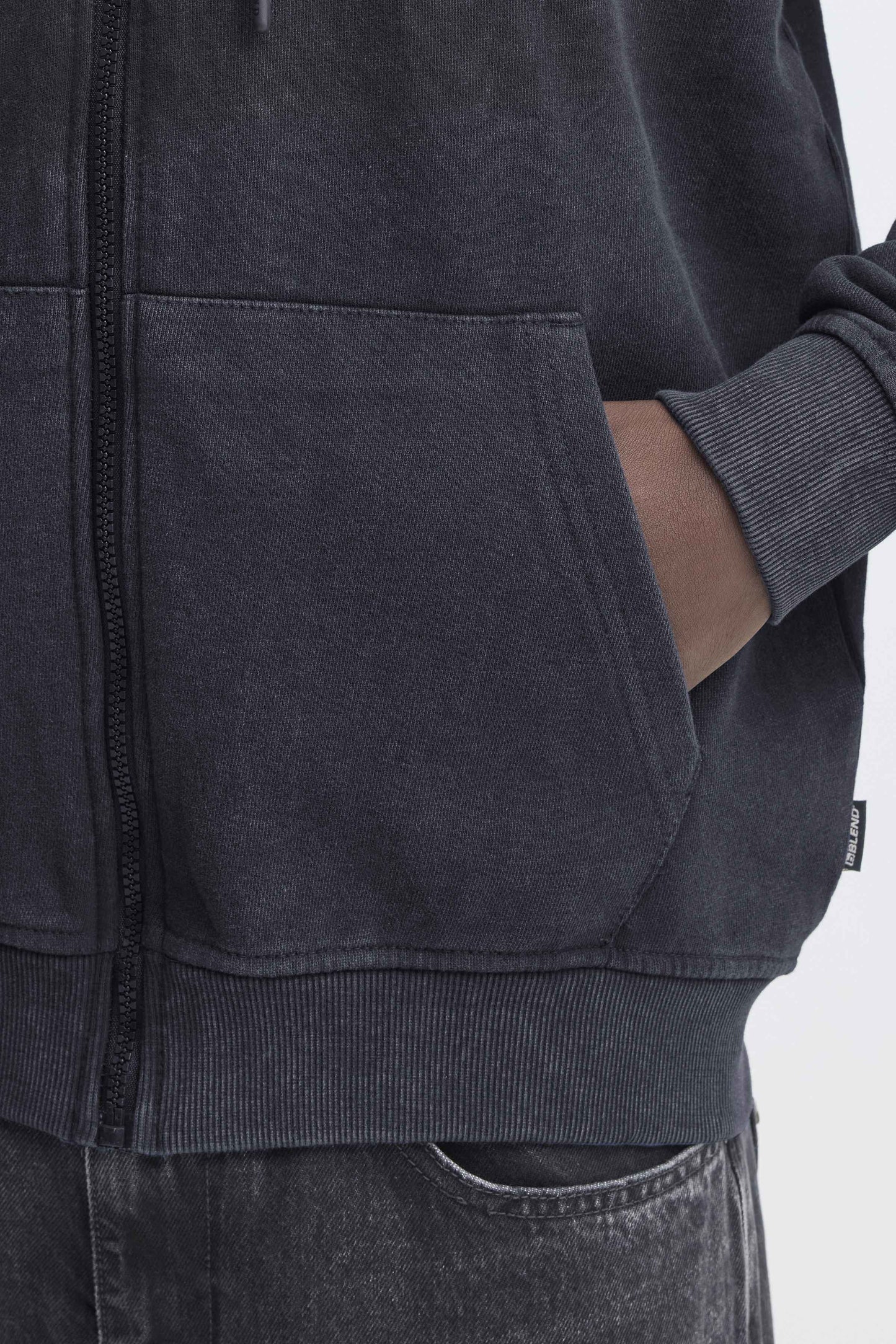 Felpa Blend He BHFACTOR Zip Hood - Grigio Melange - 20720500-194011