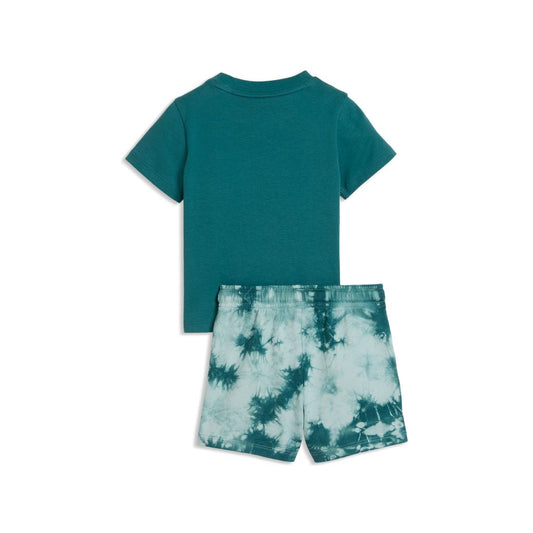 PUMA Minicats ESS Tie-Dye Set Neonato - Completo T-shirt e Shorts (693291-41)
