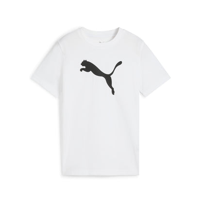 Maglia puma ess cat logo tee b - 684907-02 bianco