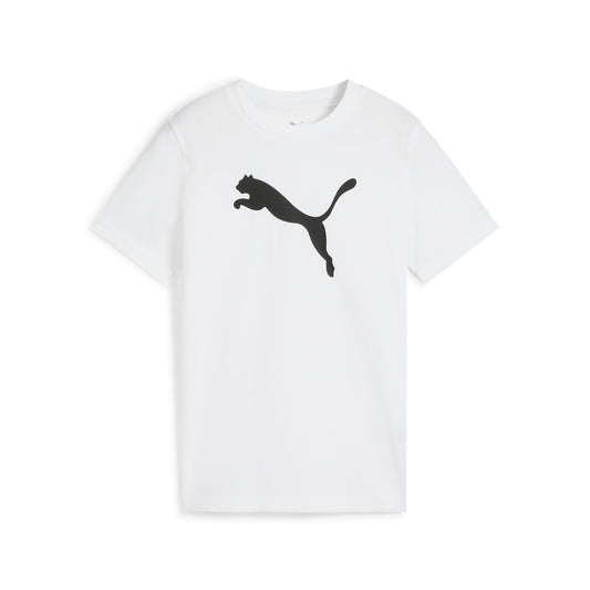 Maglia puma ess cat logo tee b - 684907-02 bianco