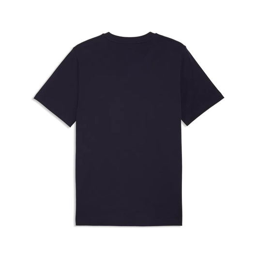 Maglia puma ess 2 color no. 1 logo tee - 684708-19 blu navy