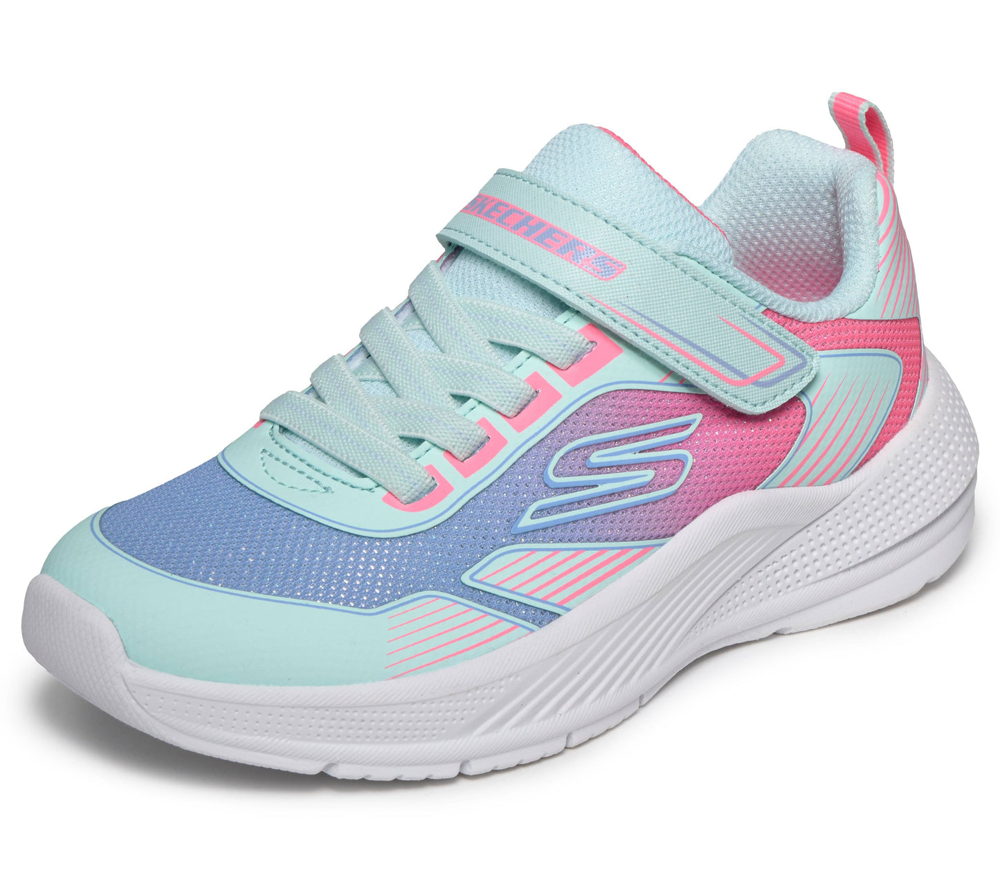 Scarpe skechers microspec advance - oasis poi - 303657l-aqmt acqua