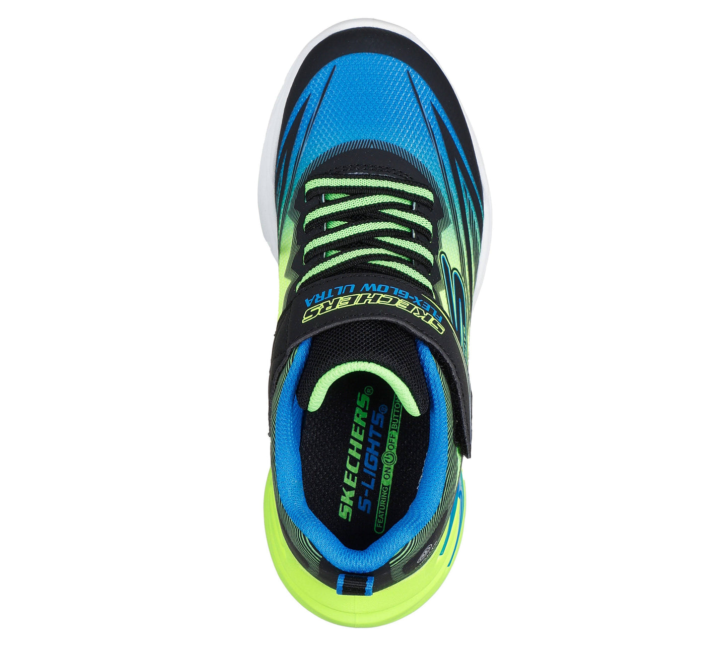 Scarpe skechers flex-glow ultra - 400139l-bblm nero lime