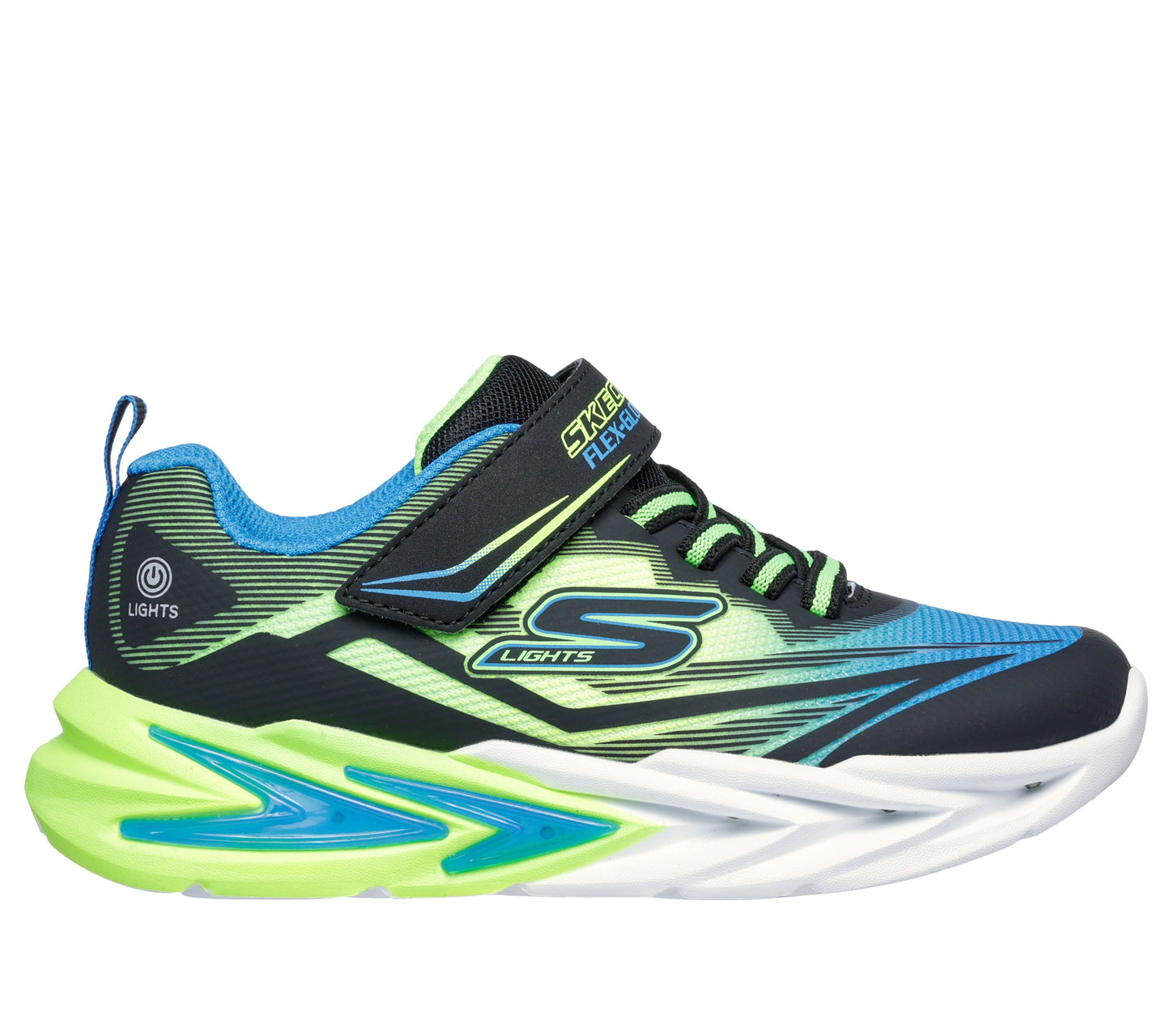 Scarpe skechers flex-glow ultra - 400139l-bblm nero lime