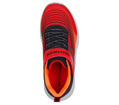 Scarpe skechers microspec advance - 403926l-rdbk rosso nero
