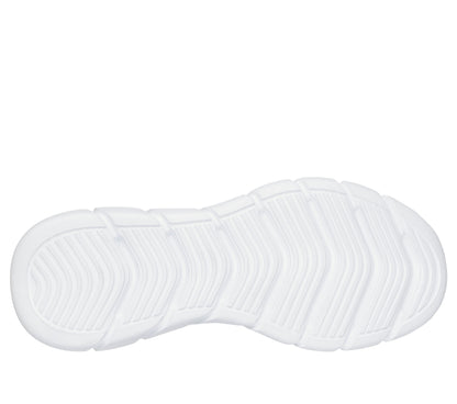Scarpe skechers bobs b flex - icy edge - 118109-w bianco