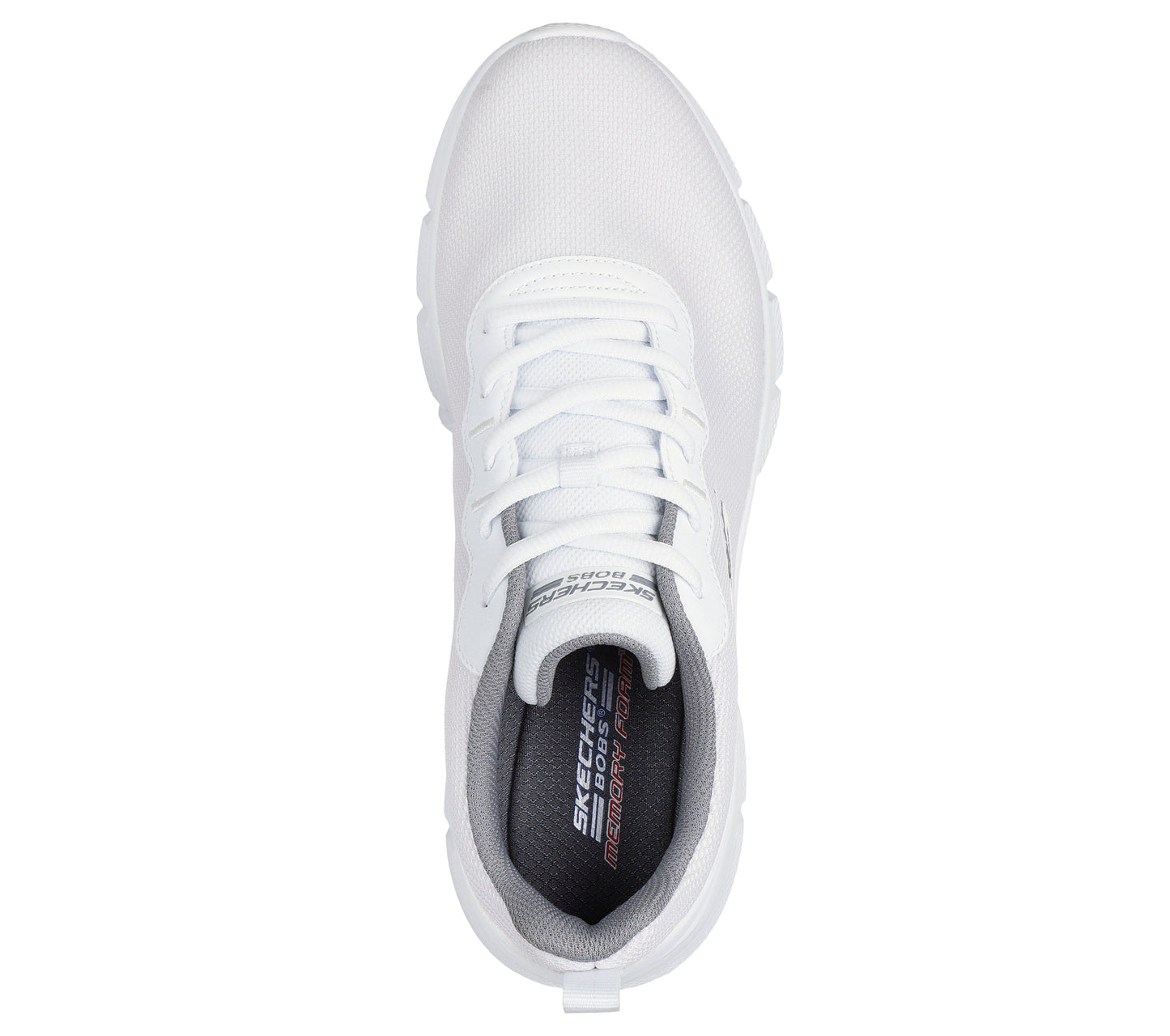 Scarpe skechers bobs b flex - icy edge - 118109-w bianco