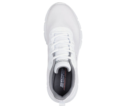 Scarpe skechers bobs b flex - icy edge - 118109-w bianco