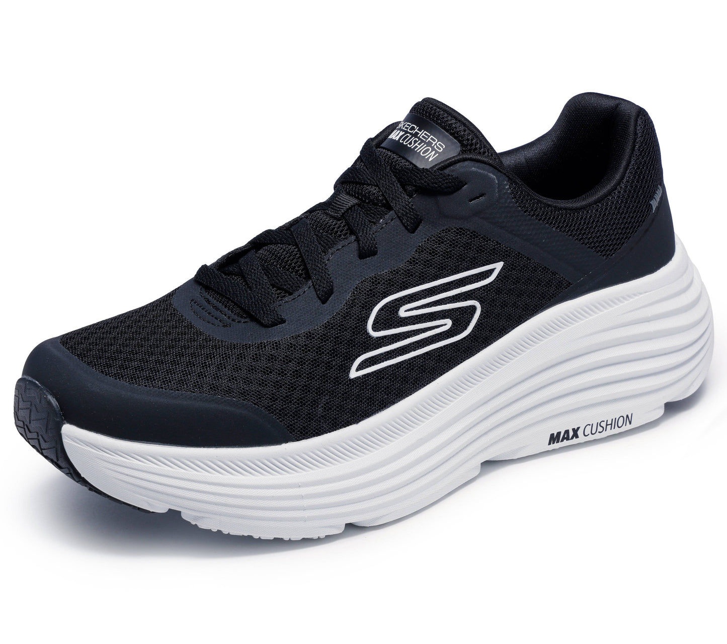 Scarpe skechers max cushioning endeavour - 220613-bkw nero bianco