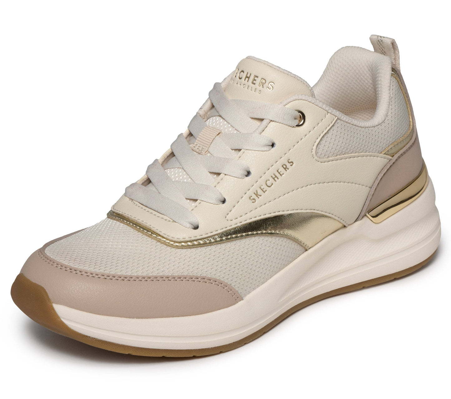 Scarpe skechers billion 2 - monroe - 177342-ntgd beige oro