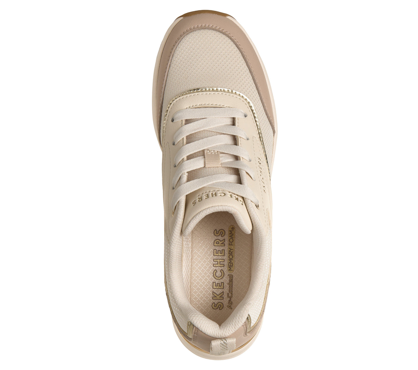 Scarpe skechers billion 2 - monroe - 177342-ntgd beige oro