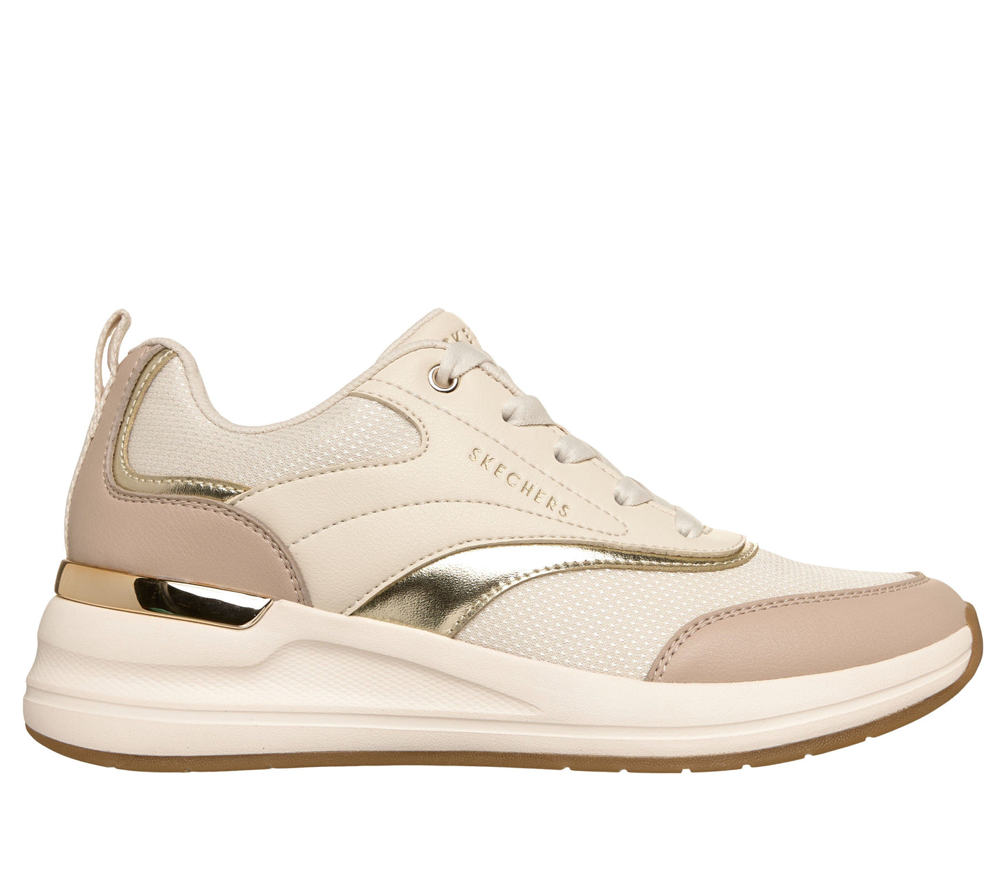 Scarpe skechers billion 2 - monroe - 177342-ntgd beige oro