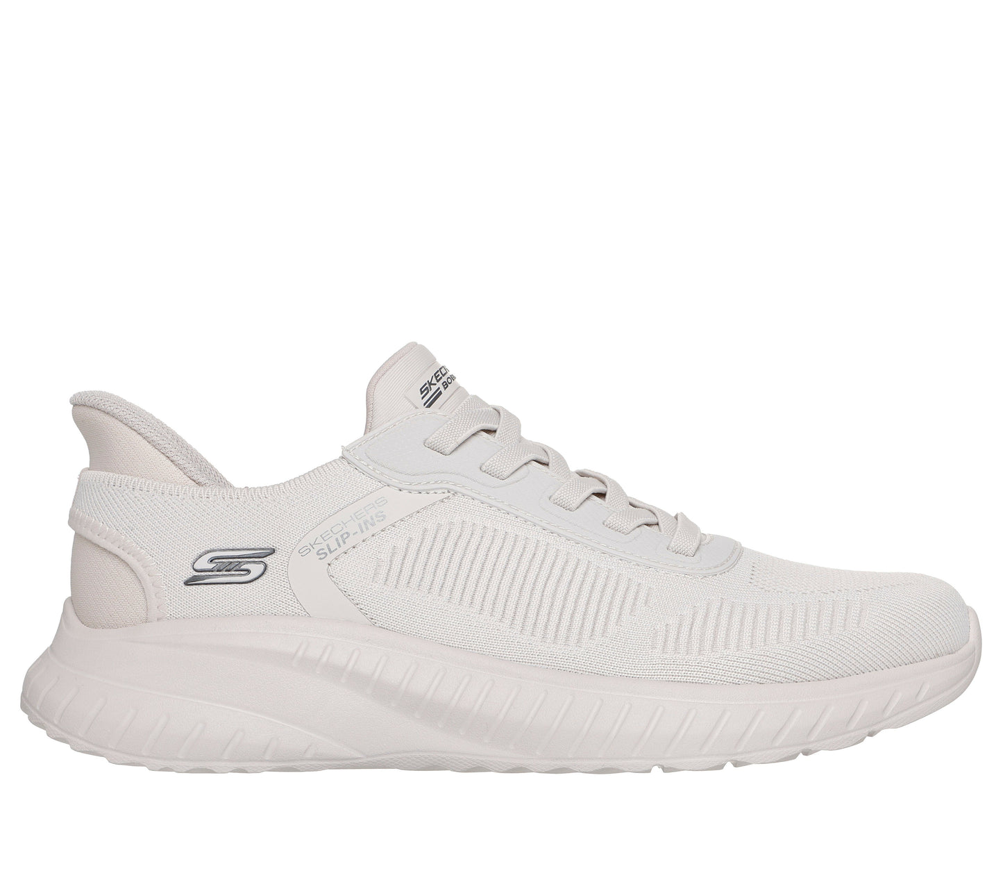 Scarpe skechers bobs squad chaos - solid step - 118312-ofwt bianco sporco