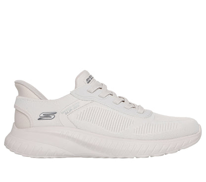 Scarpe skechers bobs squad chaos - solid step - 118312-ofwt bianco sporco