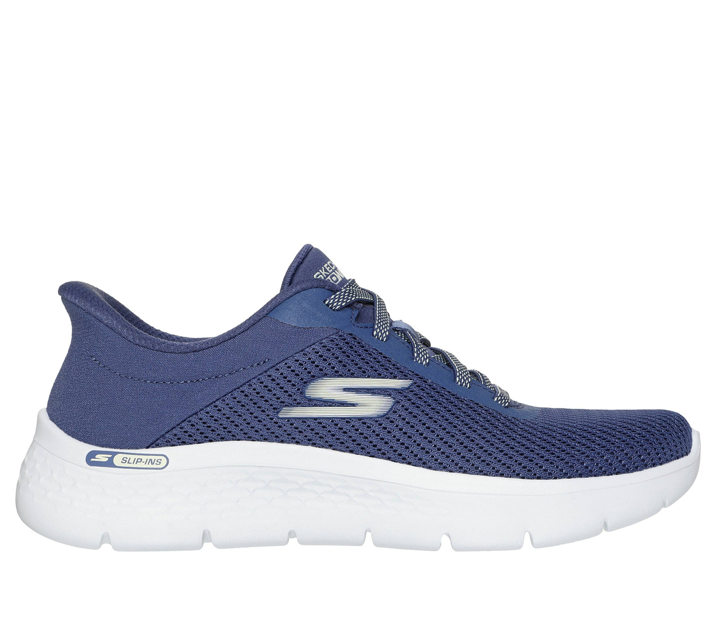 Scarpe skechers go walk flex - carla - 125516-blgr blu grigio