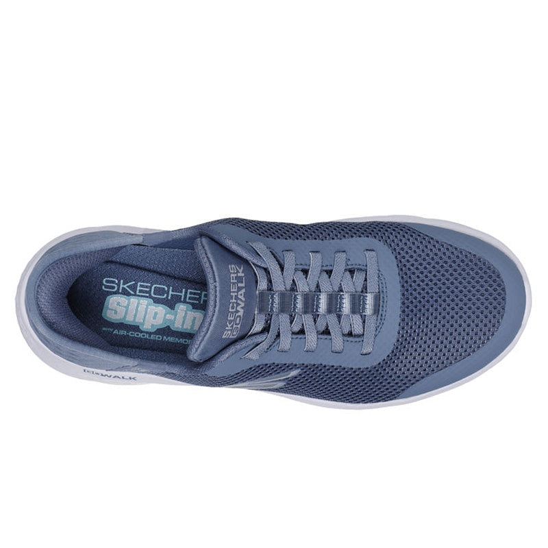 Scarpe skechers go walk flex - carla - 125516-blgr blu grigio