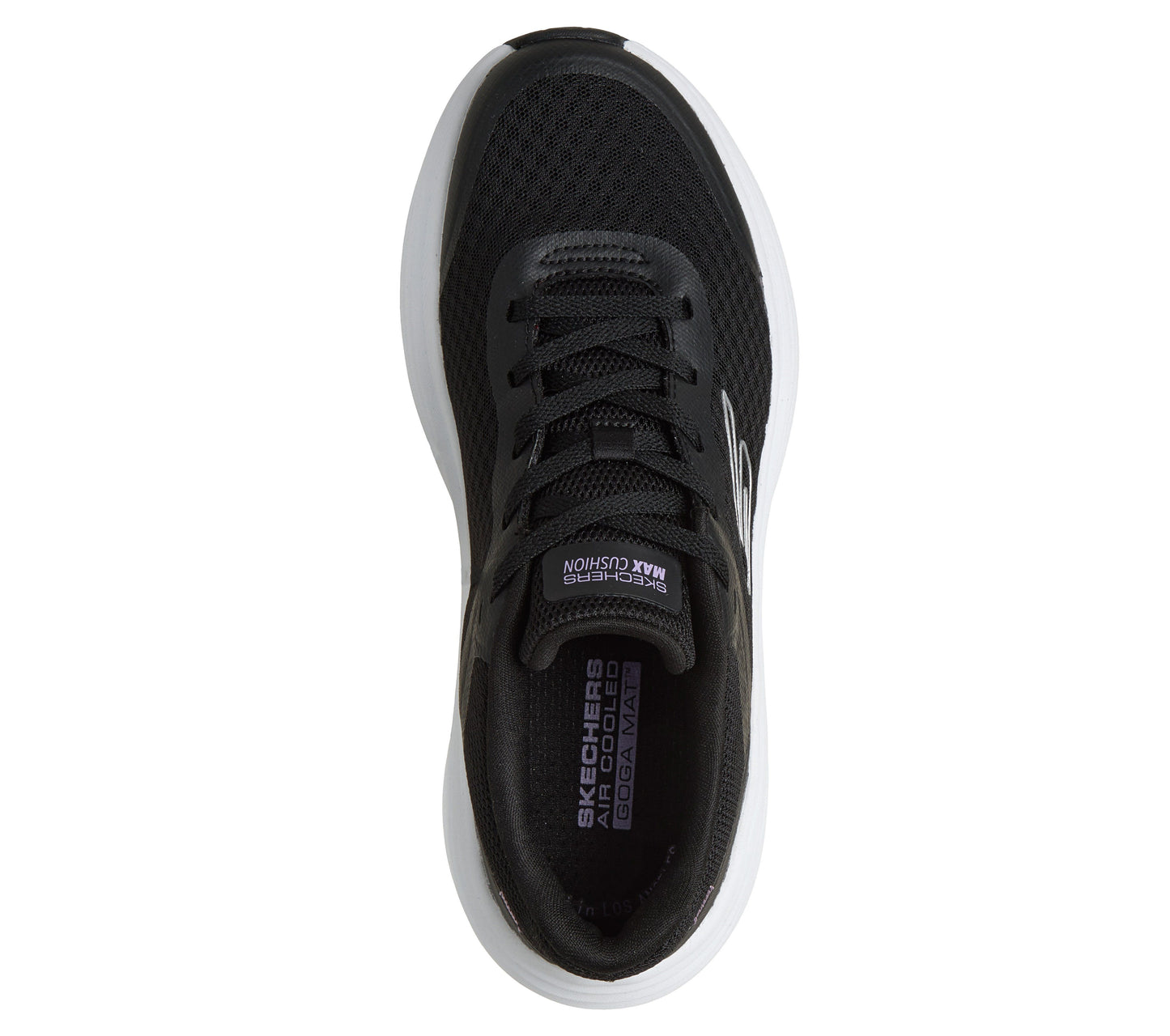 Scarpe skechers max cushioning endeavour - ca - 129470-bkw nero bianco