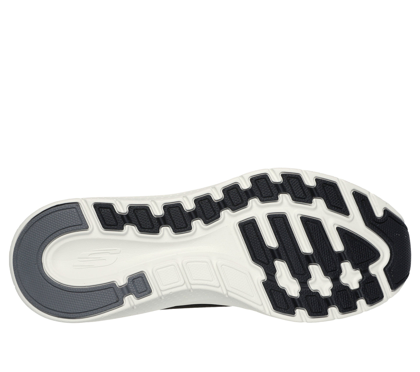 Scarpe skechers arch fit 2.0 - 232700-bkw nero bianco