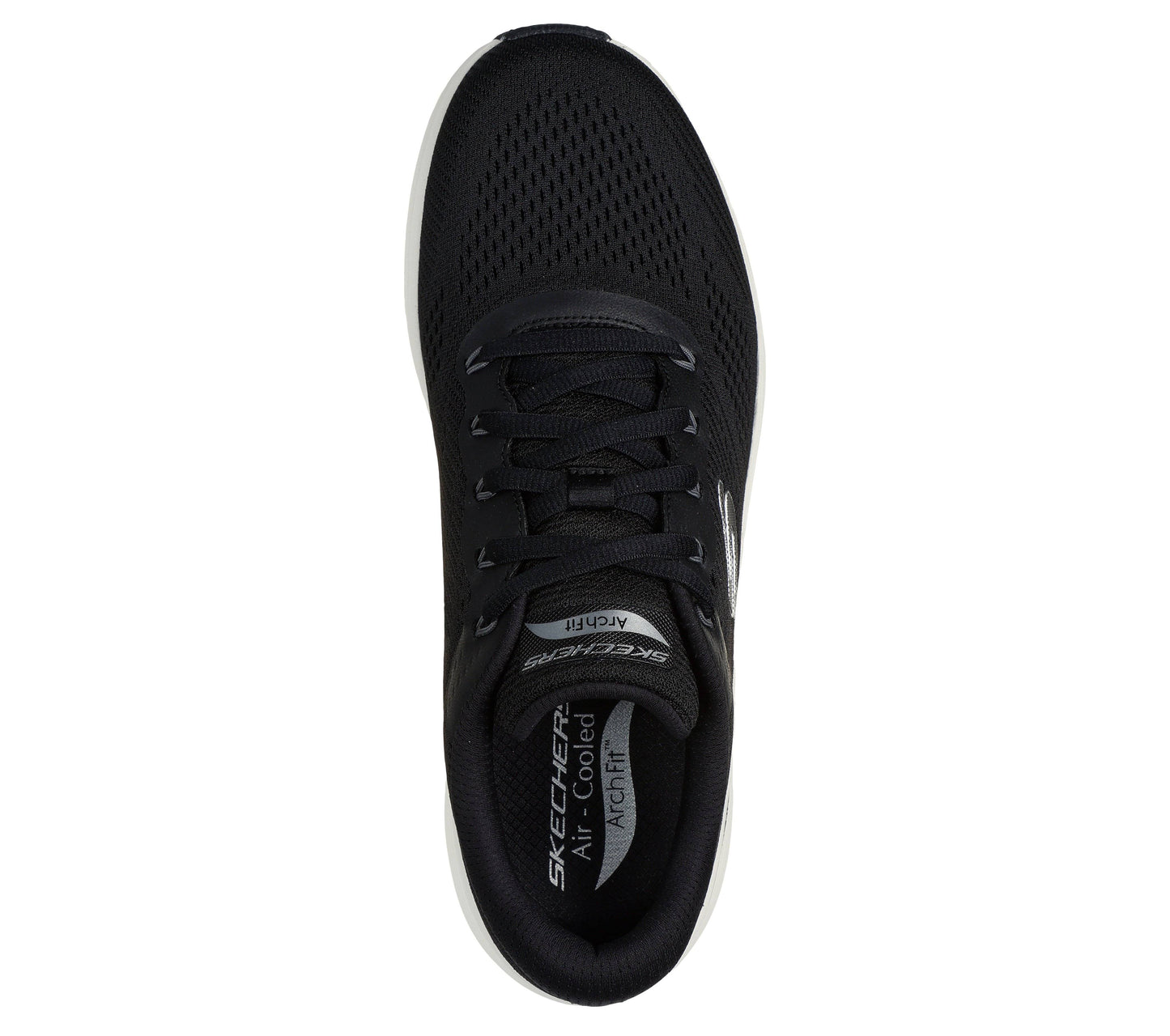 Scarpe skechers arch fit 2.0 - 232700-bkw nero bianco