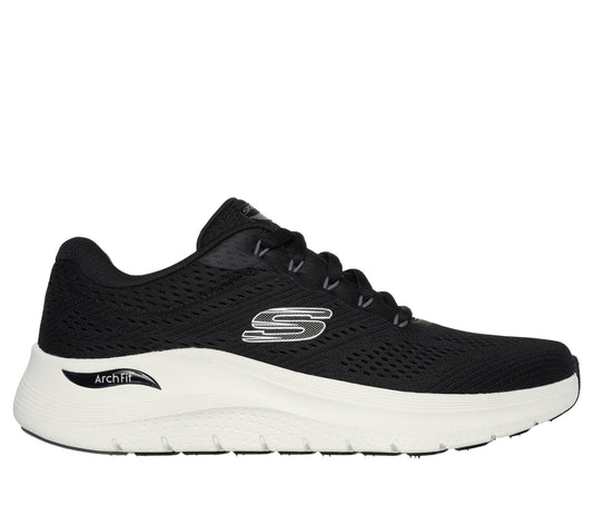 Scarpe skechers arch fit 2.0 - 232700-bkw nero bianco