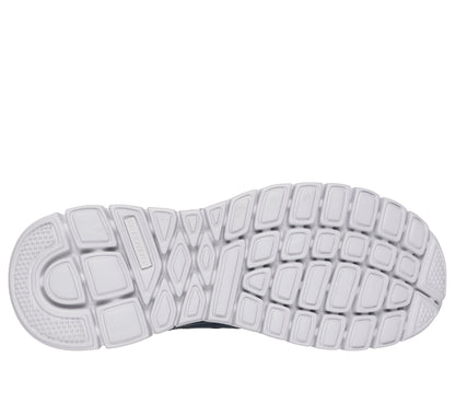 Scarpe skechers burns - agoura - 52635-nvor navy arancio