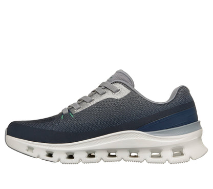 Scarpe skechers glide-step pro - waverra - 233132-nvgy blu grigio