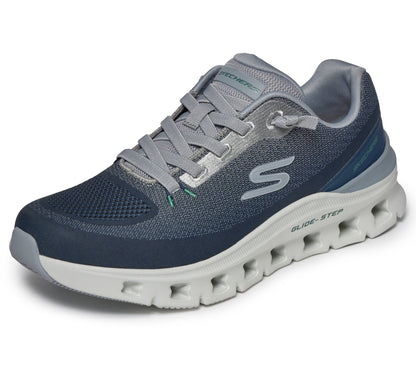 Scarpe skechers glide-step pro - waverra - 233132-nvgy blu grigio