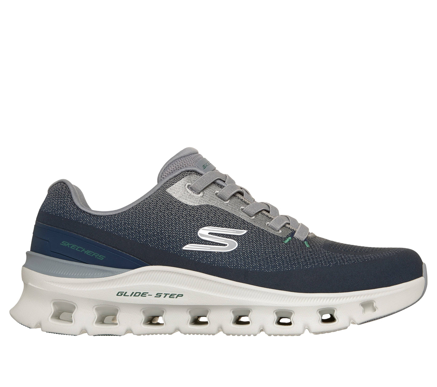 Scarpe skechers glide-step pro - waverra - 233132-nvgy blu grigio