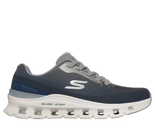 Scarpe skechers glide-step pro - waverra - 233132-nvgy blu grigio