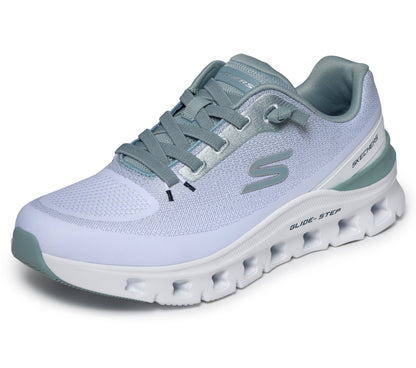 Scarpe skechers glide-step pro - waverra - 233132-wlb bianco blu