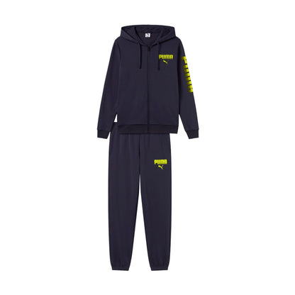 Tuta Puma Ess Graphic FZ Suit TR - 694945-16 Blu Navy