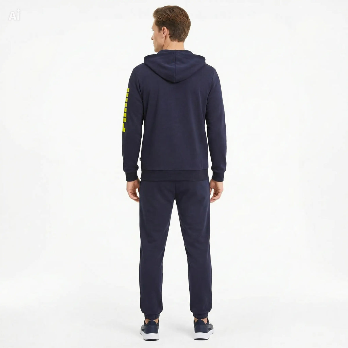 Tuta Puma Ess Graphic FZ Suit TR - 694945-16 Blu Navy