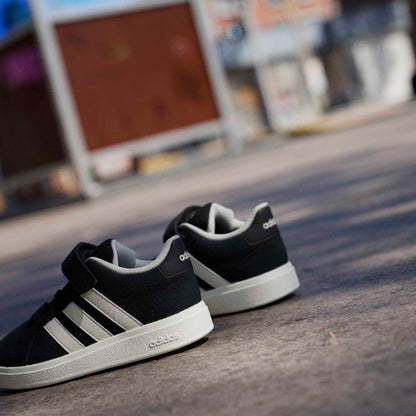 Scarpe adidas grandcourt 00s el i - jr0779 nero bianco