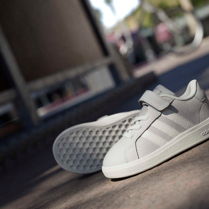 Scarpe adidas grandcourt 00s el i - jr0782 grigio bianco