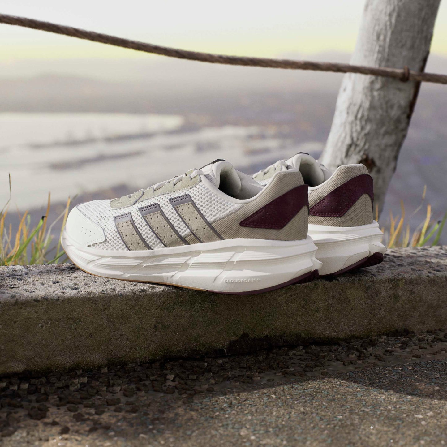 Scarpe adidas astrastar - jp5939 bianco fango bordeaux