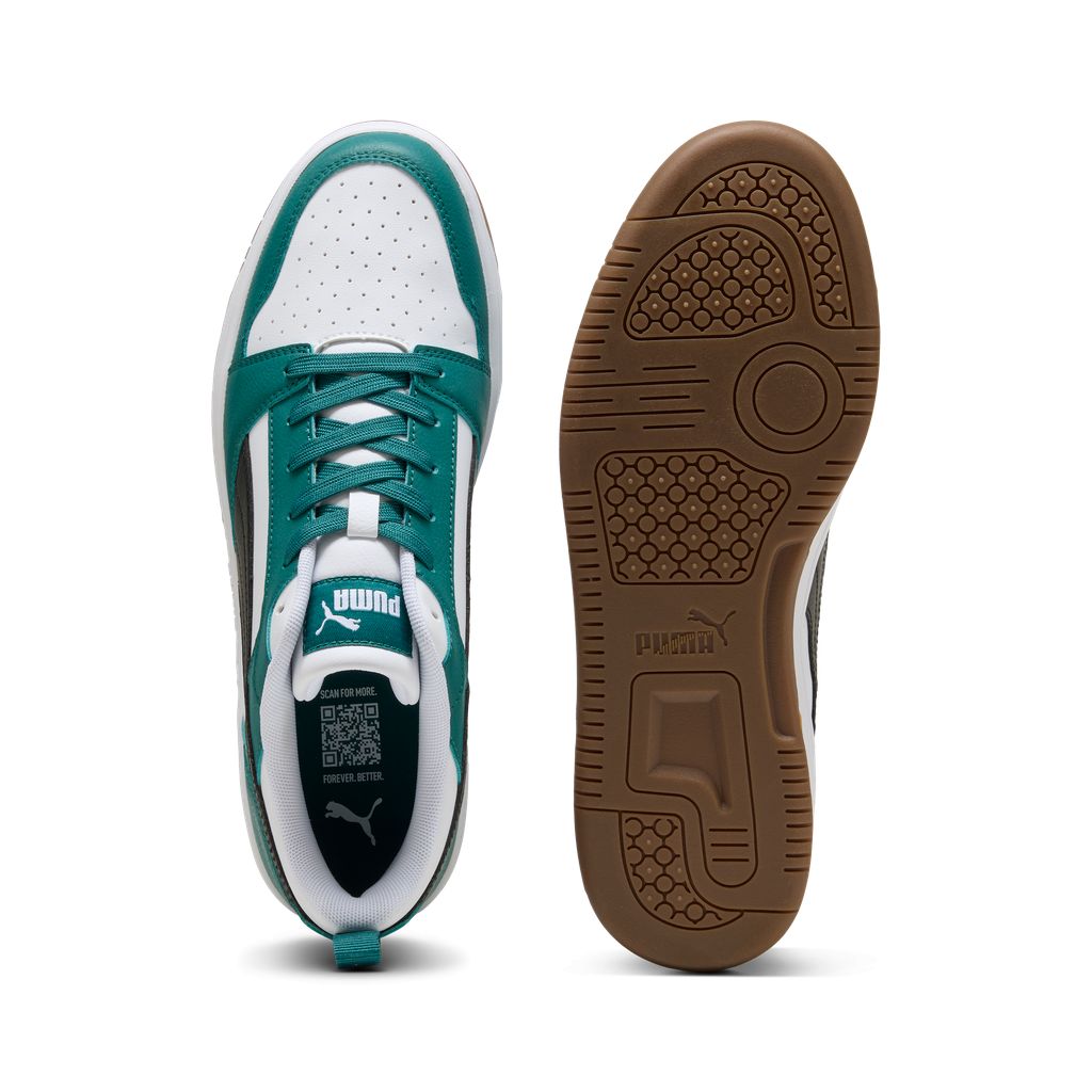 Scarpe puma rebound v6 low - 392328-60 bianco verde gum