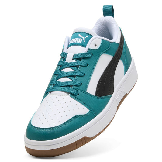 Scarpe puma rebound v6 low - 392328-60 bianco verde gum
