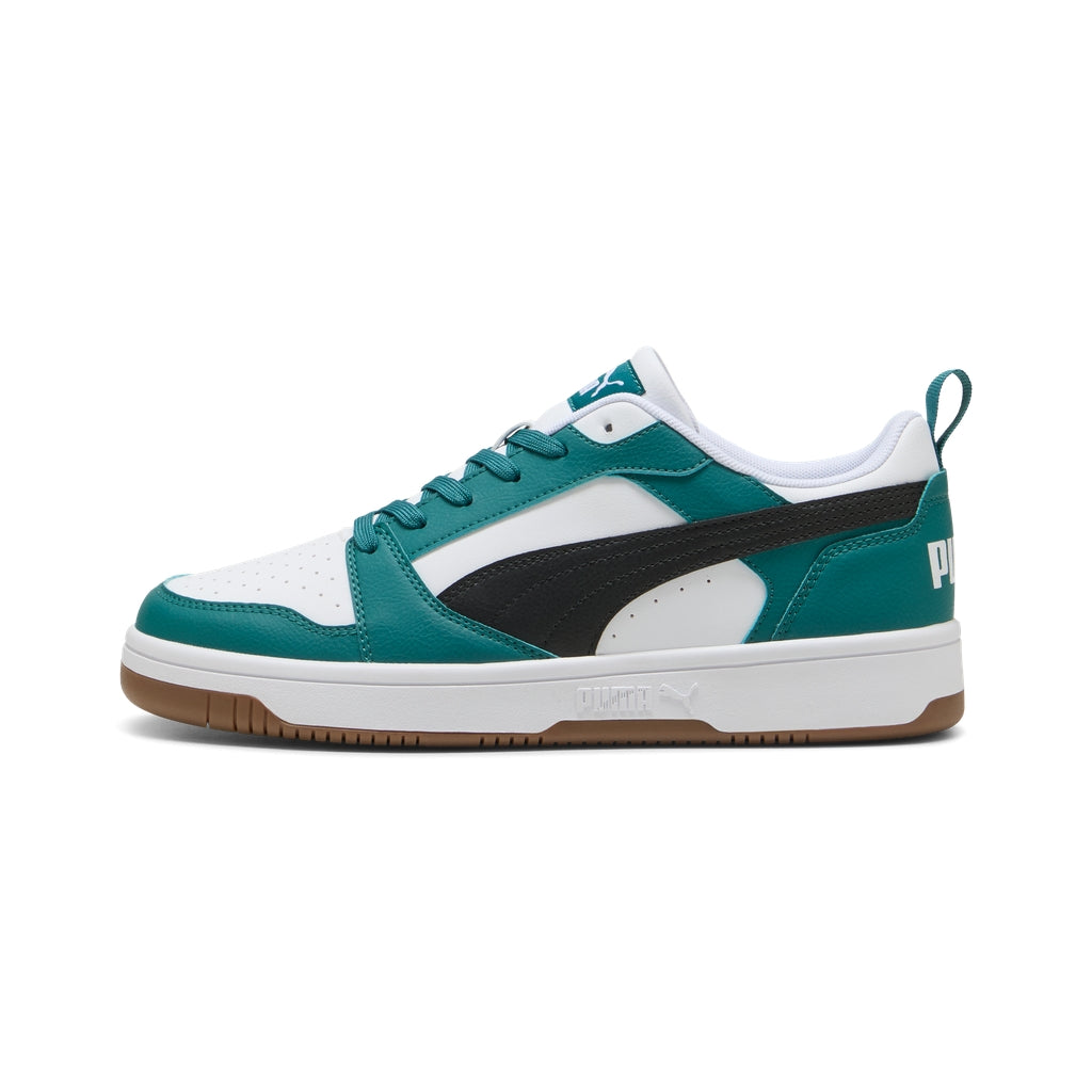 Scarpe puma rebound v6 low - 392328-60 bianco verde gum
