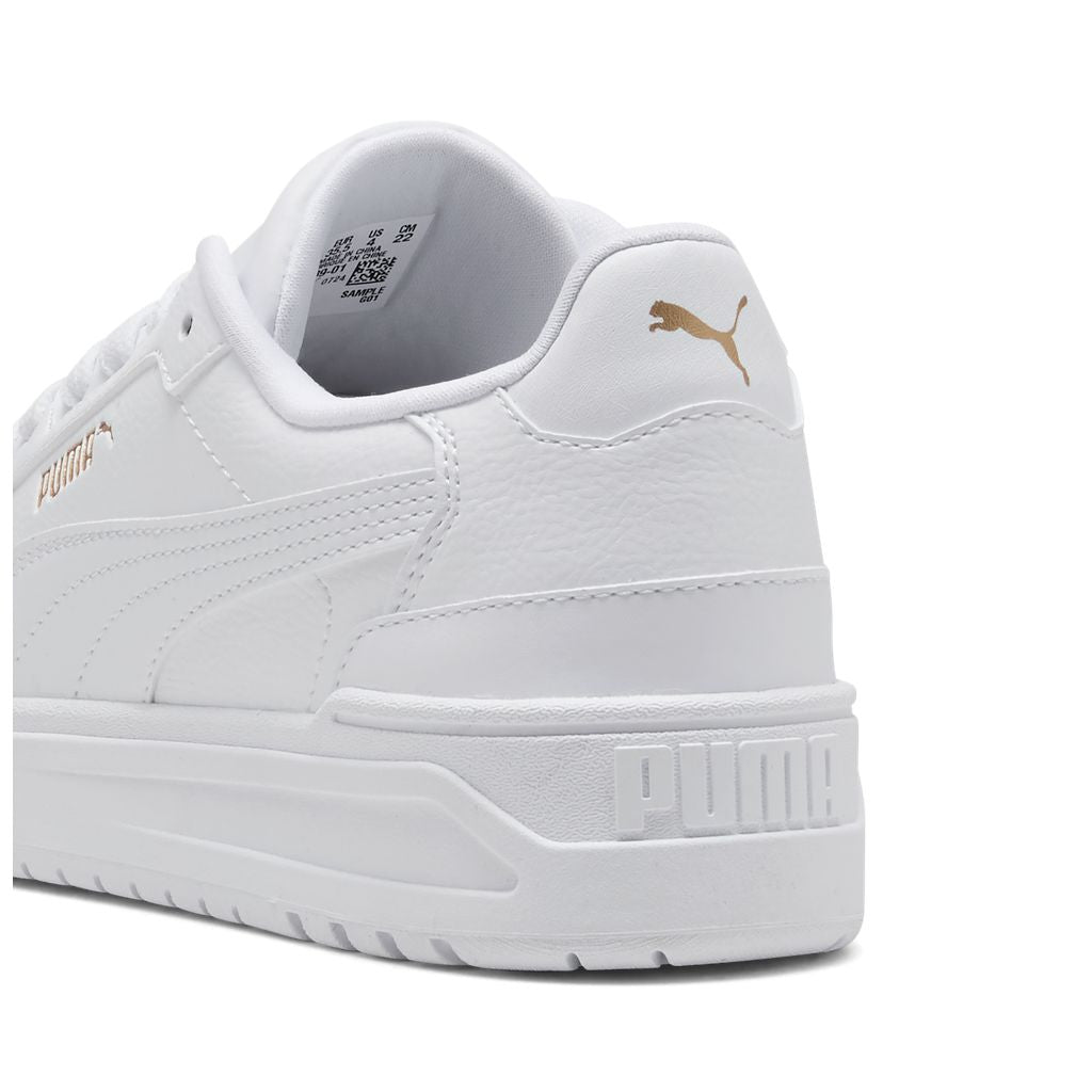 Scarpe puma shuffle downtown lo jr - 403739-01 bianco oro