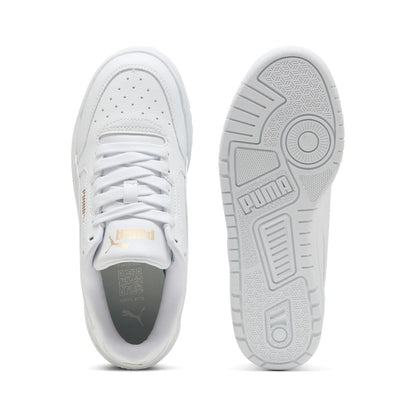Scarpe puma shuffle downtown lo jr - 403739-01 bianco oro