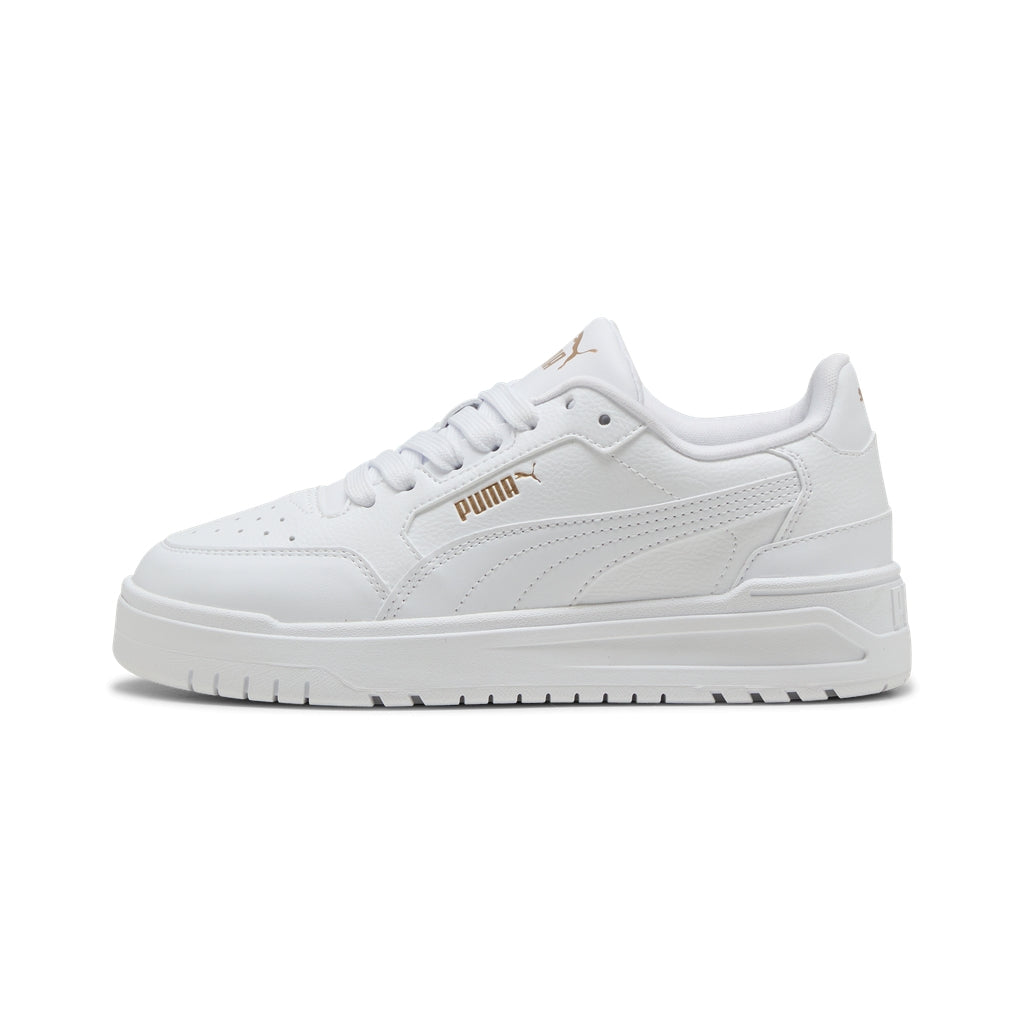 Scarpe puma shuffle downtown lo jr - 403739-01 bianco oro
