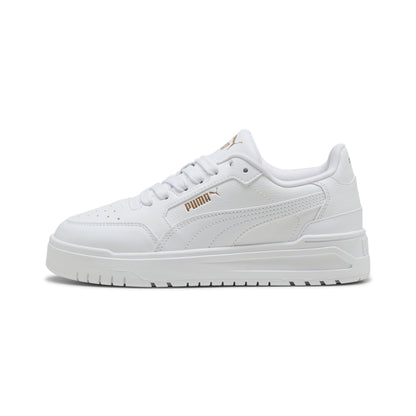 Scarpe puma shuffle downtown lo jr - 403739-01 bianco oro
