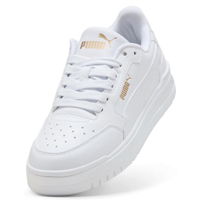 Scarpe puma shuffle downtown lo jr - 403739-01 bianco oro