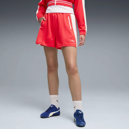 Pantaloncini puma t7 shorts - 634620-11 rosso bianco