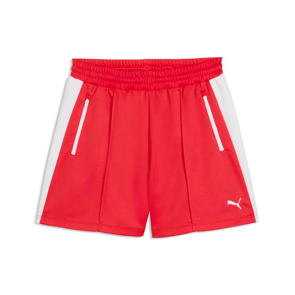 Pantaloncini puma t7 shorts - 634620-11 rosso bianco