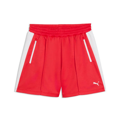 Pantaloncini puma t7 shorts - 634620-11 rosso bianco