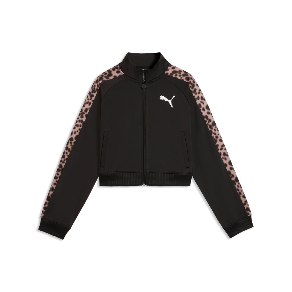 Giacca puma t7 animal track jacket - 635369-01 nero leopardato