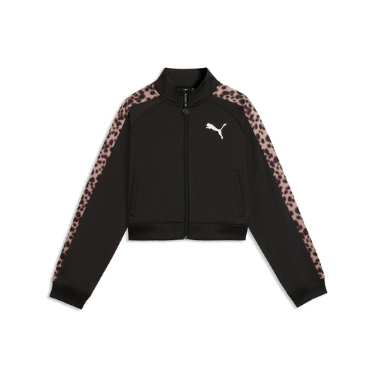 Giacca puma t7 animal track jacket - 635369-01 nero leopardato